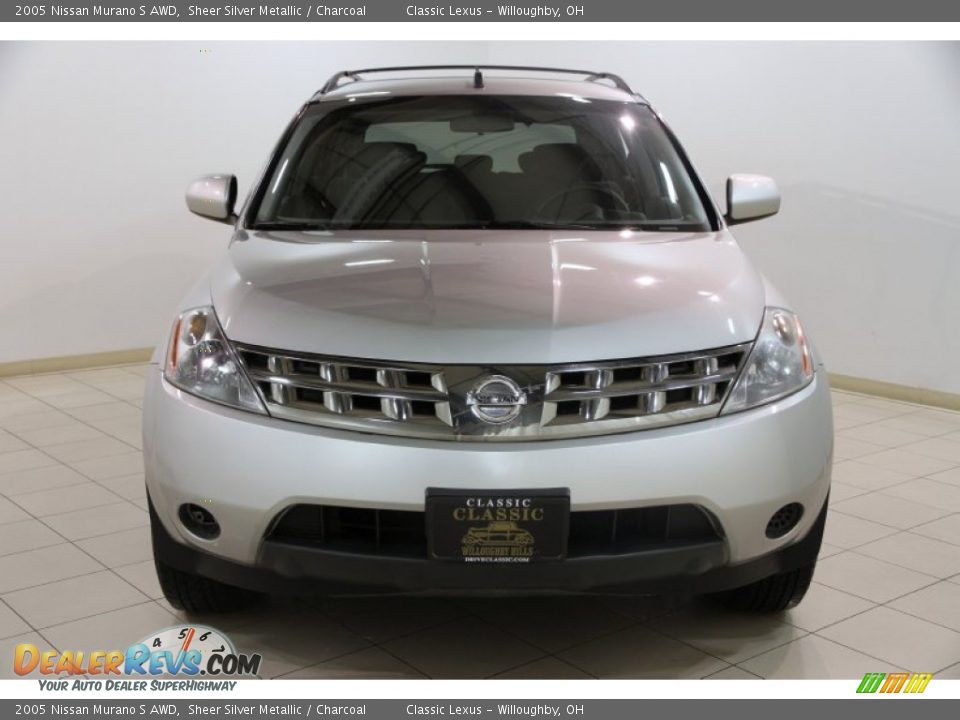2005 Nissan Murano S AWD Sheer Silver Metallic / Charcoal Photo #2