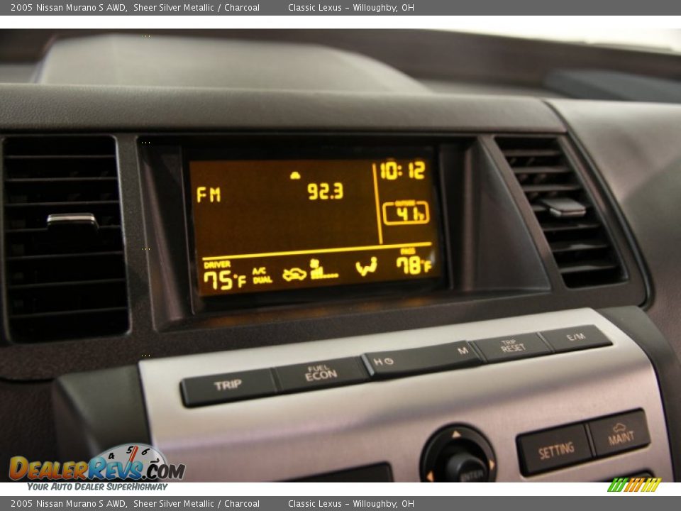 2005 Nissan Murano S AWD Sheer Silver Metallic / Charcoal Photo #8