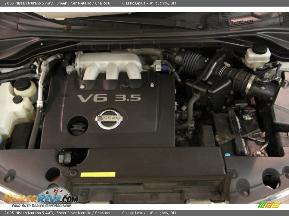 2005 Nissan Murano S AWD Sheer Silver Metallic / Charcoal Photo #16