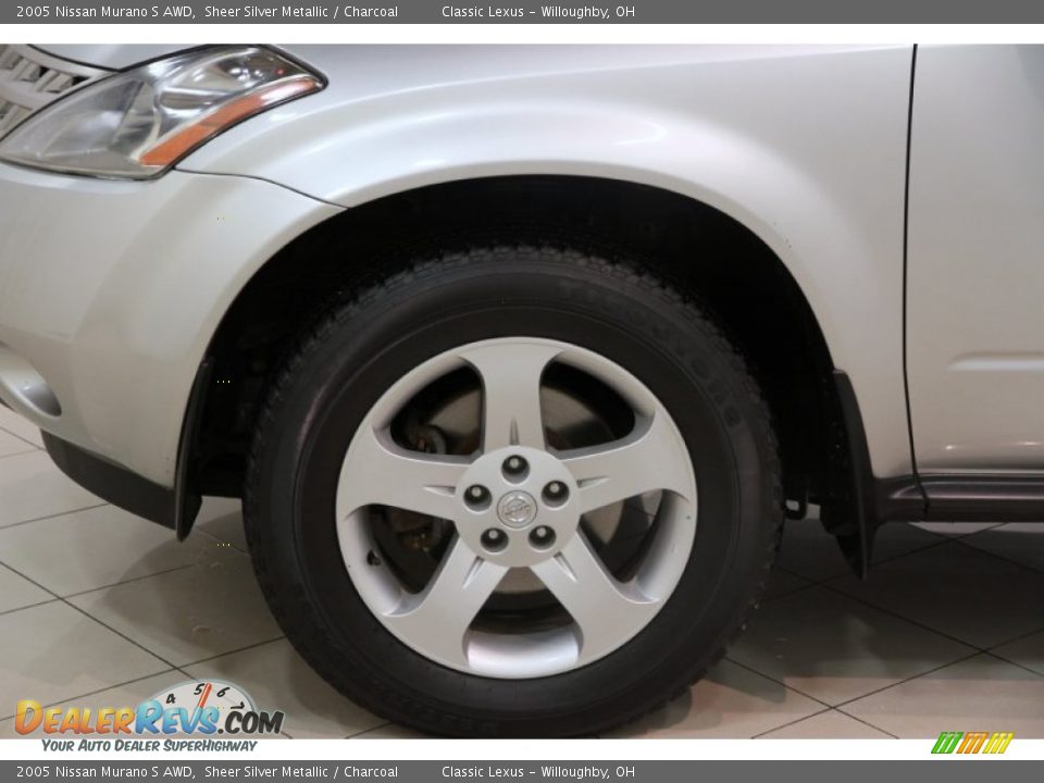 2005 Nissan Murano S AWD Sheer Silver Metallic / Charcoal Photo #17