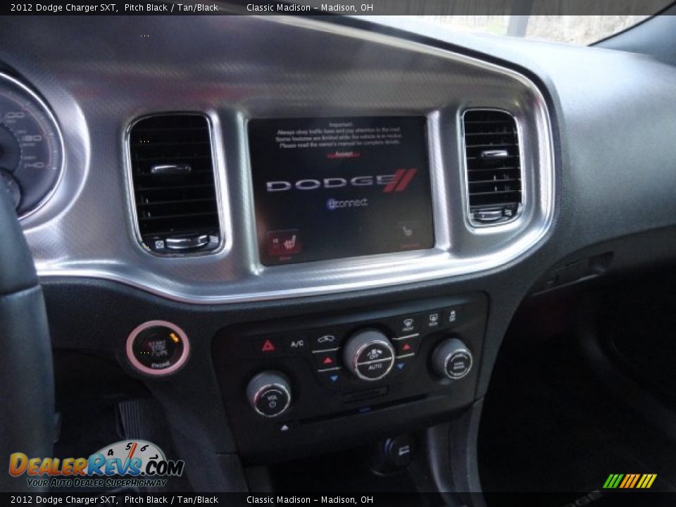 2012 Dodge Charger SXT Pitch Black / Tan/Black Photo #5