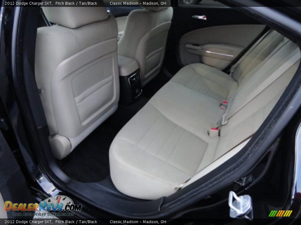 2012 Dodge Charger SXT Pitch Black / Tan/Black Photo #8