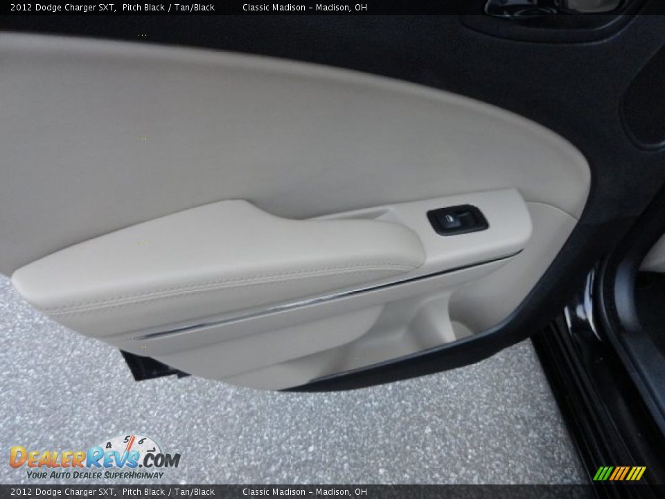 2012 Dodge Charger SXT Pitch Black / Tan/Black Photo #9