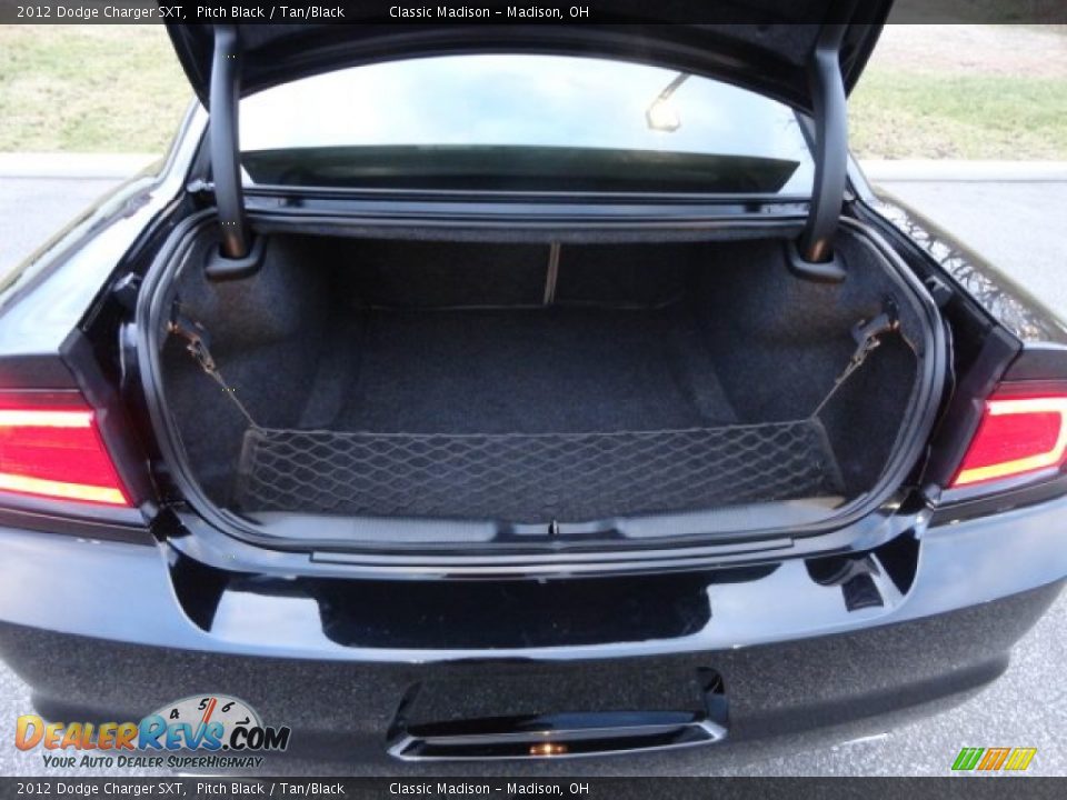 2012 Dodge Charger SXT Pitch Black / Tan/Black Photo #10