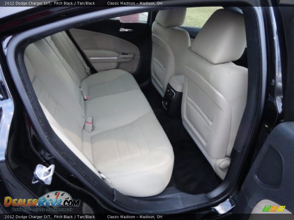 2012 Dodge Charger SXT Pitch Black / Tan/Black Photo #11