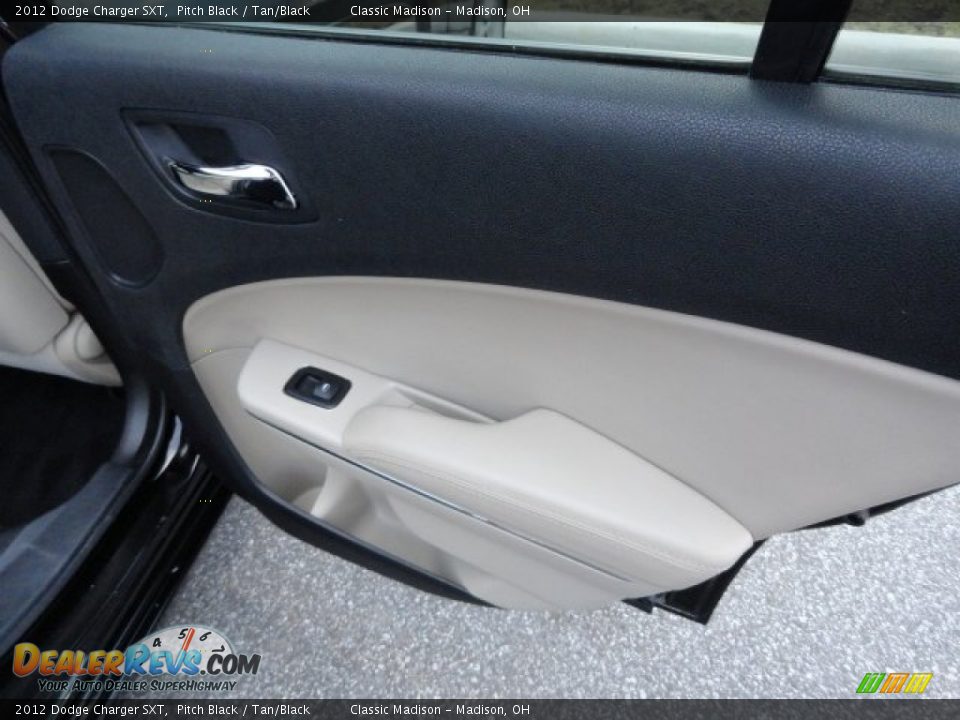2012 Dodge Charger SXT Pitch Black / Tan/Black Photo #12