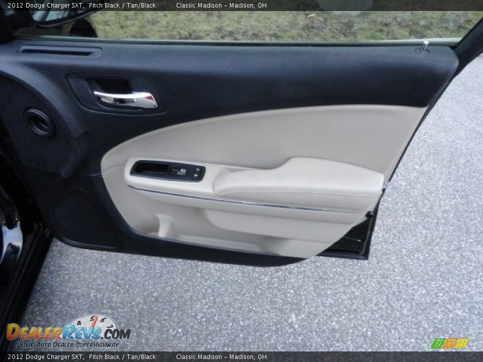 2012 Dodge Charger SXT Pitch Black / Tan/Black Photo #13