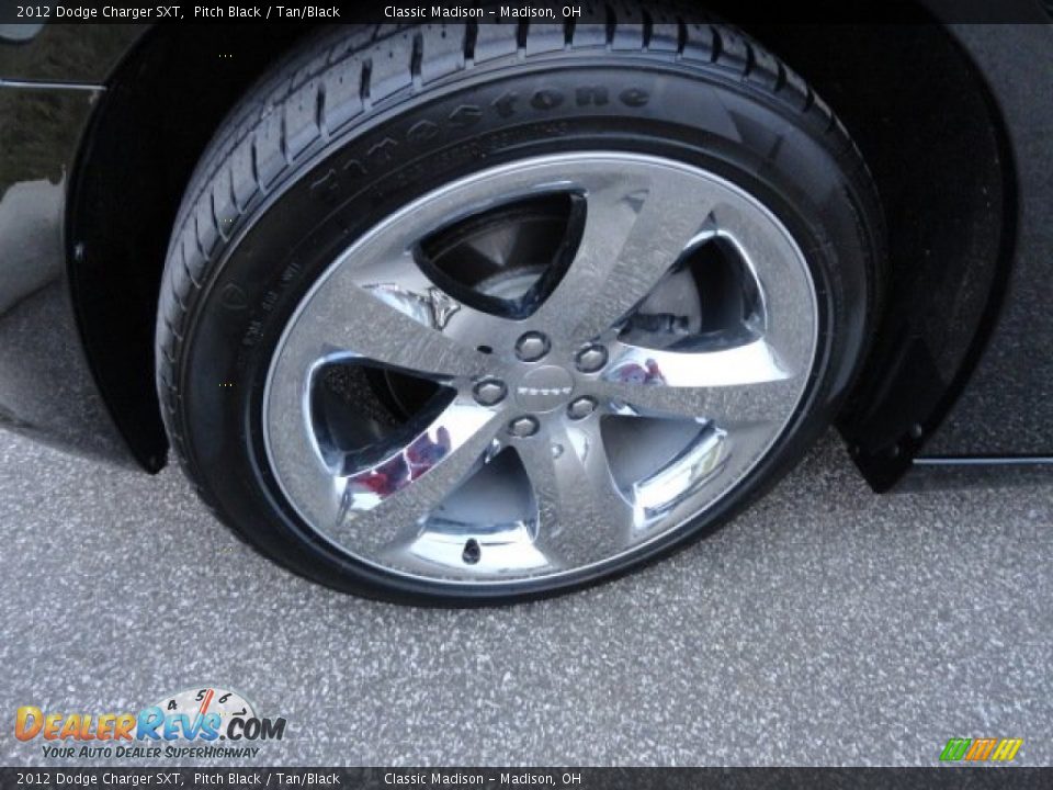 2012 Dodge Charger SXT Pitch Black / Tan/Black Photo #17