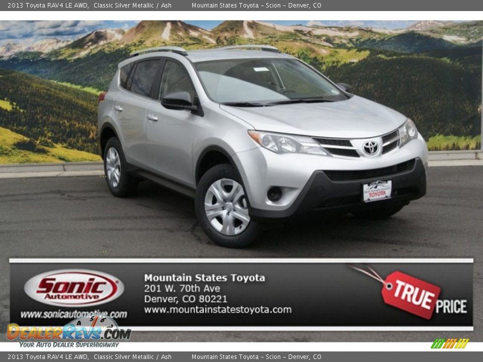 2013 Toyota RAV4 LE AWD Classic Silver Metallic / Ash Photo #1