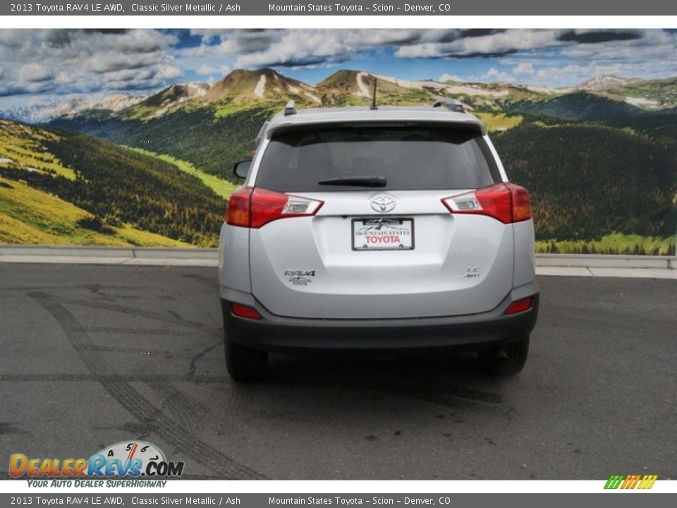 2013 Toyota RAV4 LE AWD Classic Silver Metallic / Ash Photo #4
