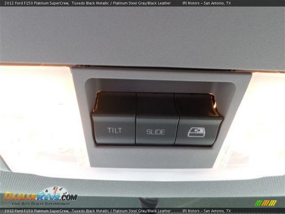 2012 Ford F150 Platinum SuperCrew Tuxedo Black Metallic / Platinum Steel Gray/Black Leather Photo #24