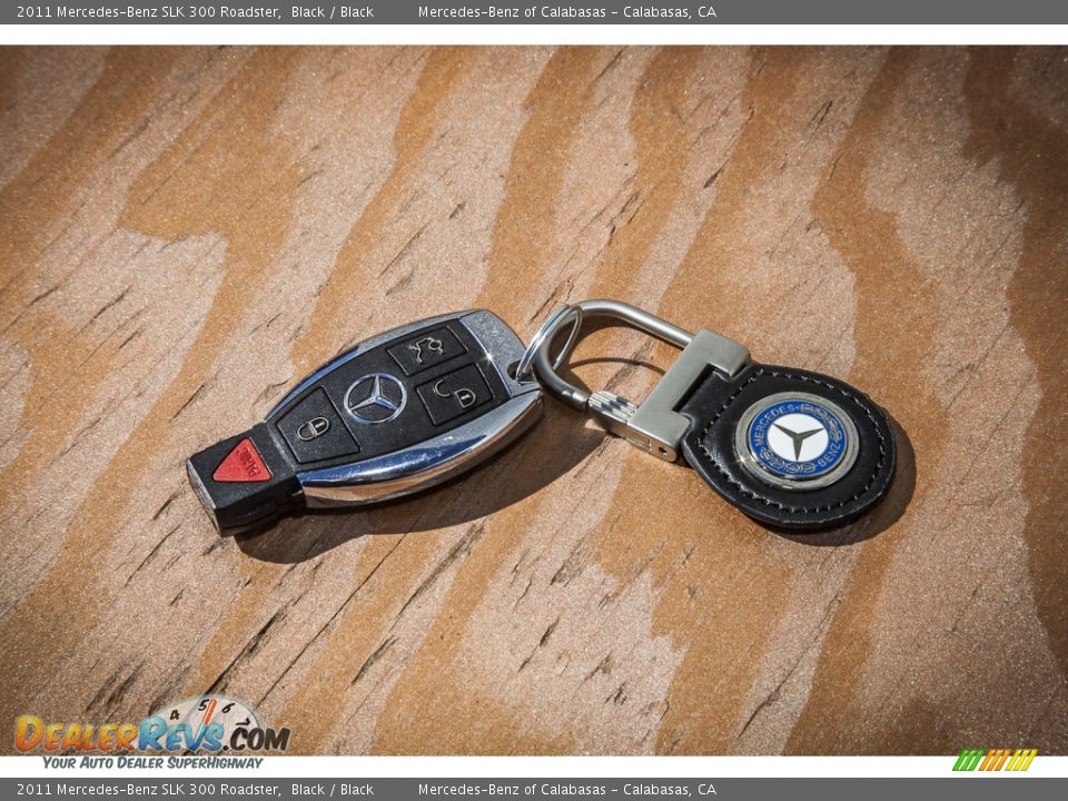 2011 Mercedes-Benz SLK 300 Roadster Black / Black Photo #10