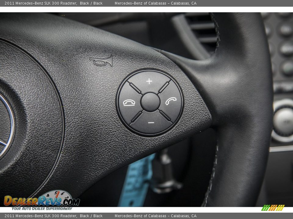2011 Mercedes-Benz SLK 300 Roadster Black / Black Photo #16