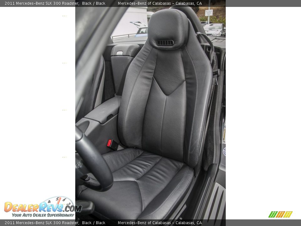 2011 Mercedes-Benz SLK 300 Roadster Black / Black Photo #21