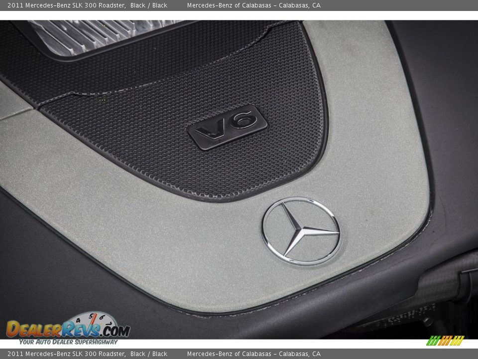 2011 Mercedes-Benz SLK 300 Roadster Black / Black Photo #26