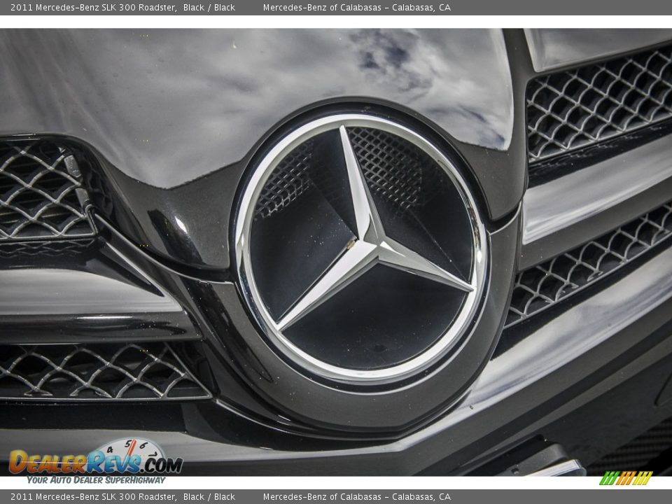 2011 Mercedes-Benz SLK 300 Roadster Black / Black Photo #28