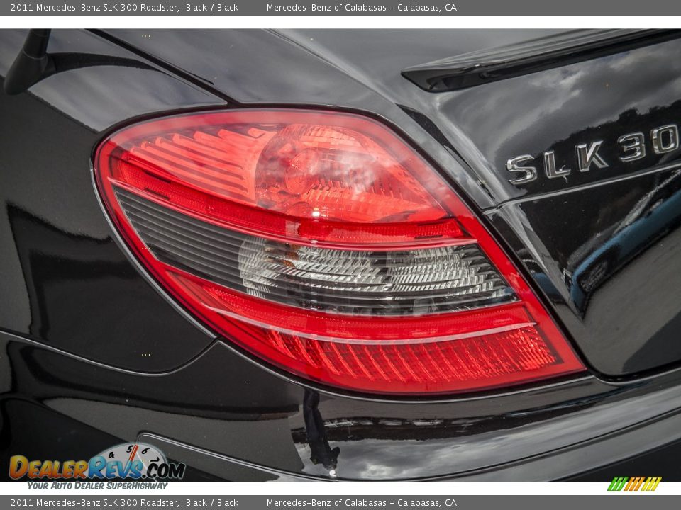 2011 Mercedes-Benz SLK 300 Roadster Black / Black Photo #29