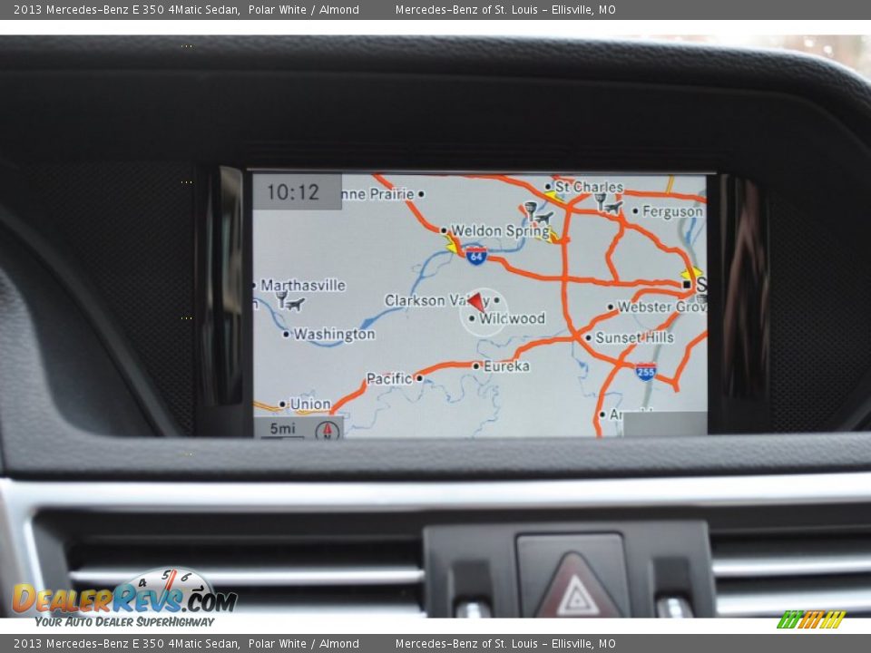 2013 Mercedes-Benz E 350 4Matic Sedan Polar White / Almond Photo #4