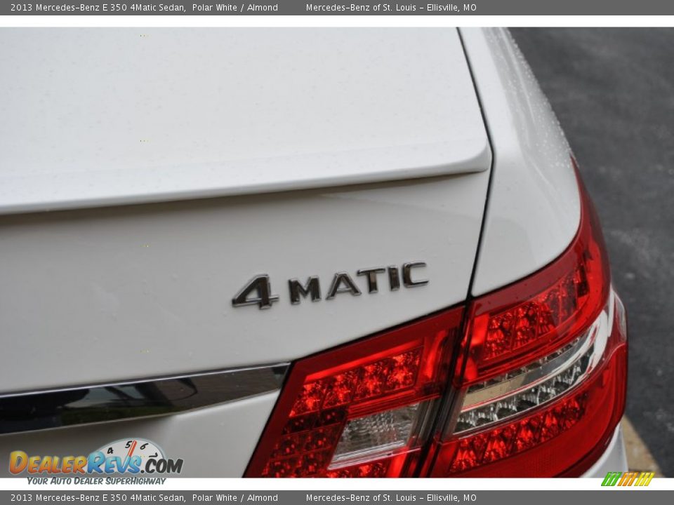 2013 Mercedes-Benz E 350 4Matic Sedan Polar White / Almond Photo #5
