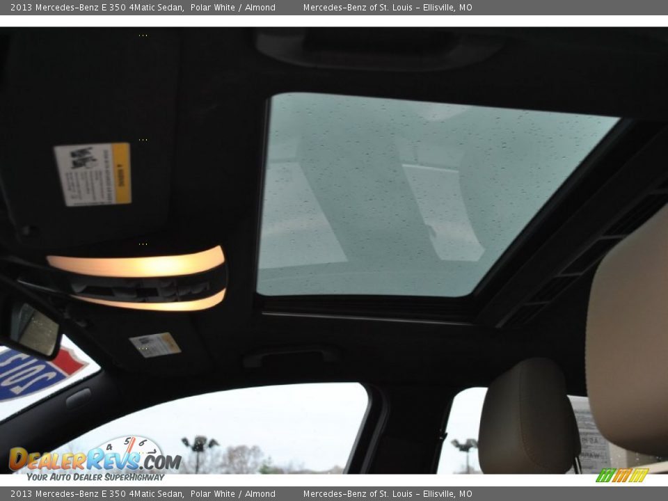 2013 Mercedes-Benz E 350 4Matic Sedan Polar White / Almond Photo #6