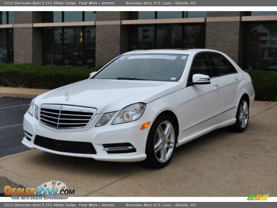 2013 Mercedes-Benz E 350 4Matic Sedan Polar White / Almond Photo #8