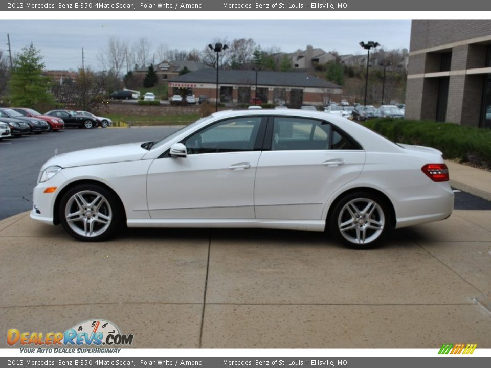 2013 Mercedes-Benz E 350 4Matic Sedan Polar White / Almond Photo #9