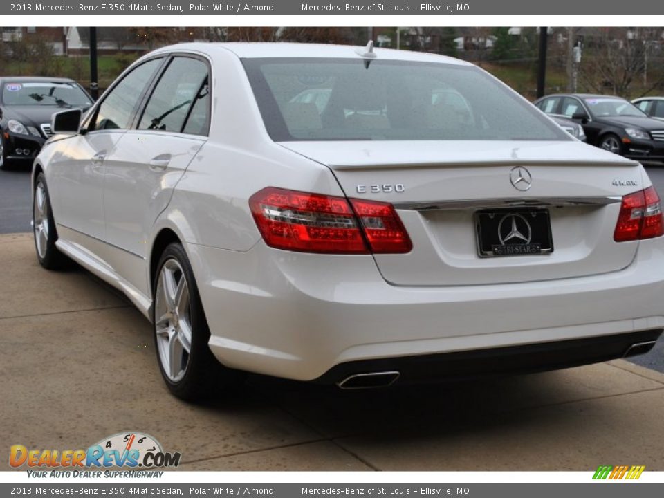 2013 Mercedes-Benz E 350 4Matic Sedan Polar White / Almond Photo #10