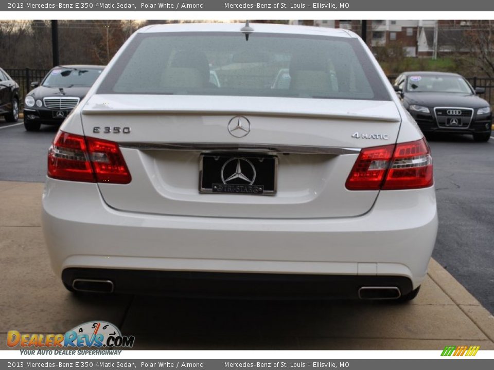 2013 Mercedes-Benz E 350 4Matic Sedan Polar White / Almond Photo #11