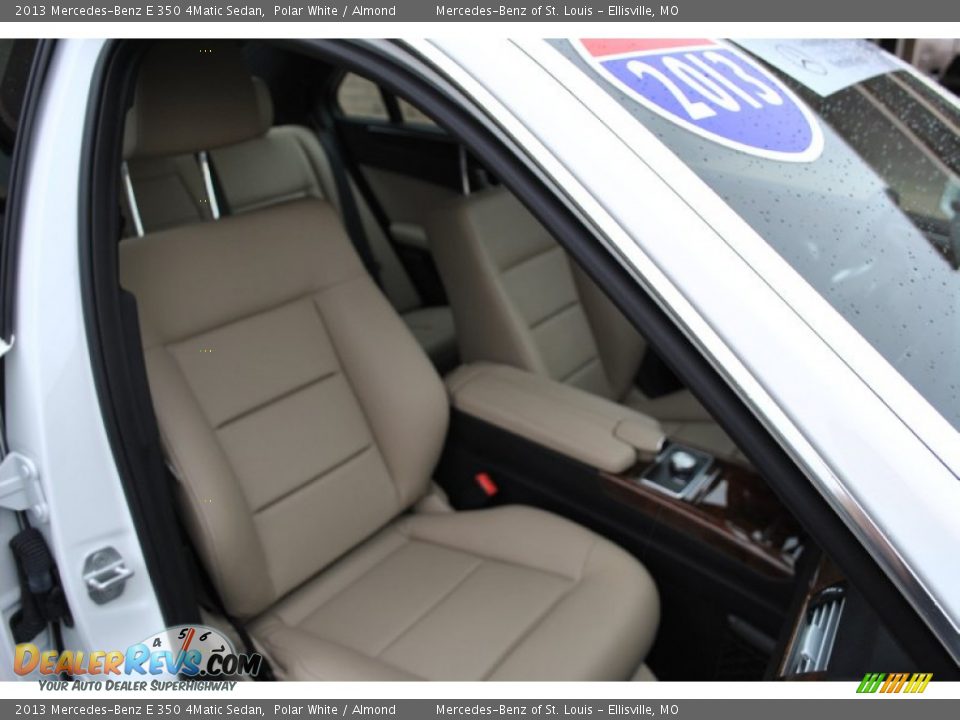 2013 Mercedes-Benz E 350 4Matic Sedan Polar White / Almond Photo #15