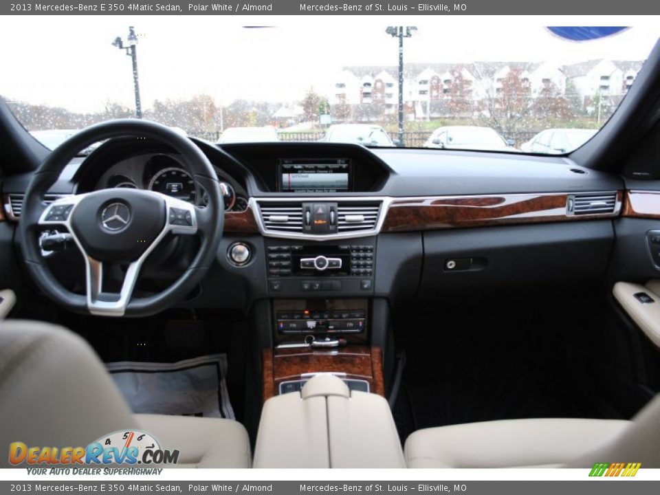 2013 Mercedes-Benz E 350 4Matic Sedan Polar White / Almond Photo #19