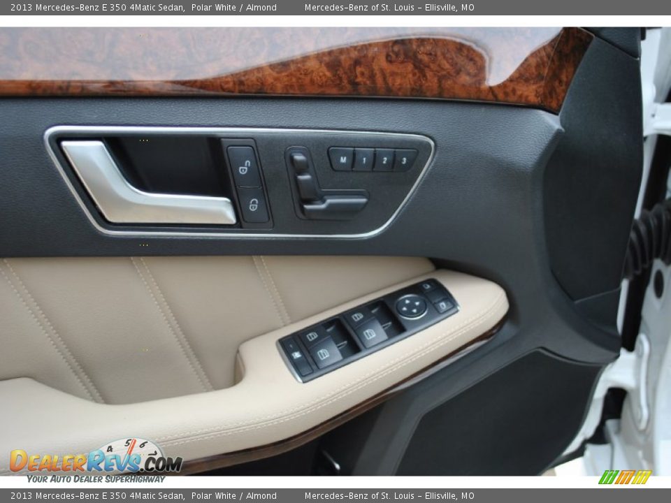 2013 Mercedes-Benz E 350 4Matic Sedan Polar White / Almond Photo #21