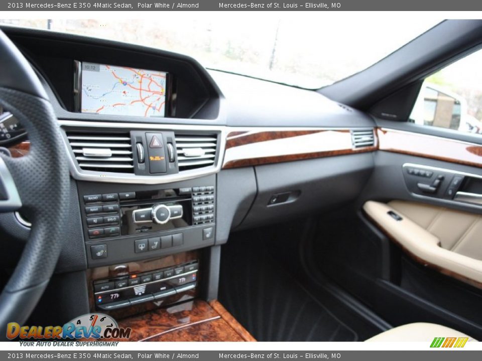 2013 Mercedes-Benz E 350 4Matic Sedan Polar White / Almond Photo #25