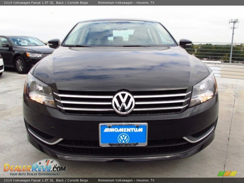 2014 Volkswagen Passat 1.8T SE Black / Cornsilk Beige Photo #2