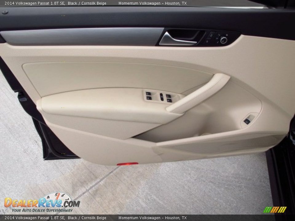 2014 Volkswagen Passat 1.8T SE Black / Cornsilk Beige Photo #8