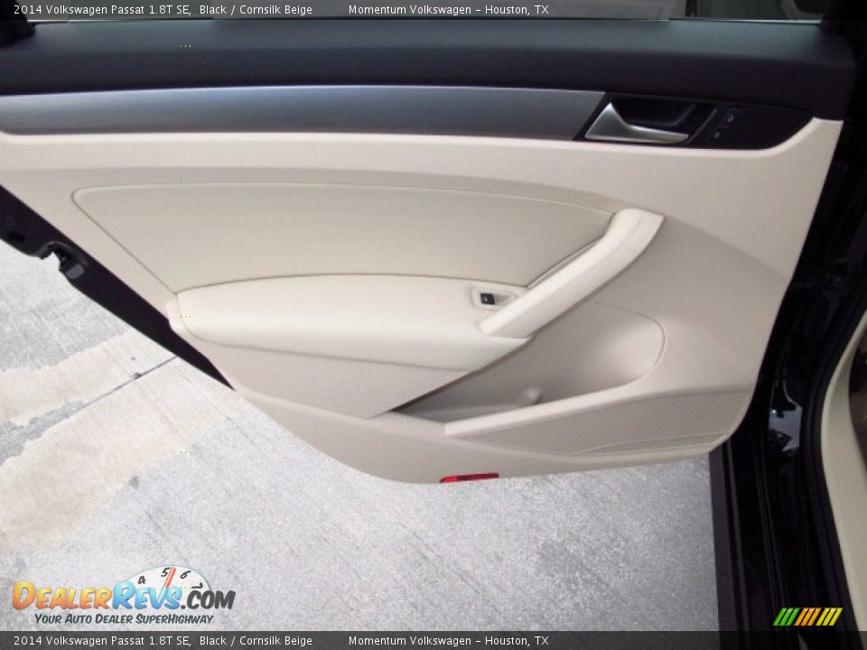 2014 Volkswagen Passat 1.8T SE Black / Cornsilk Beige Photo #10