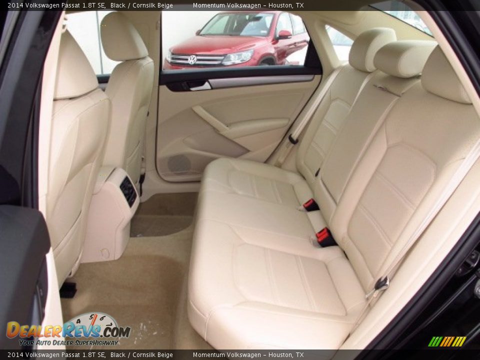 2014 Volkswagen Passat 1.8T SE Black / Cornsilk Beige Photo #11