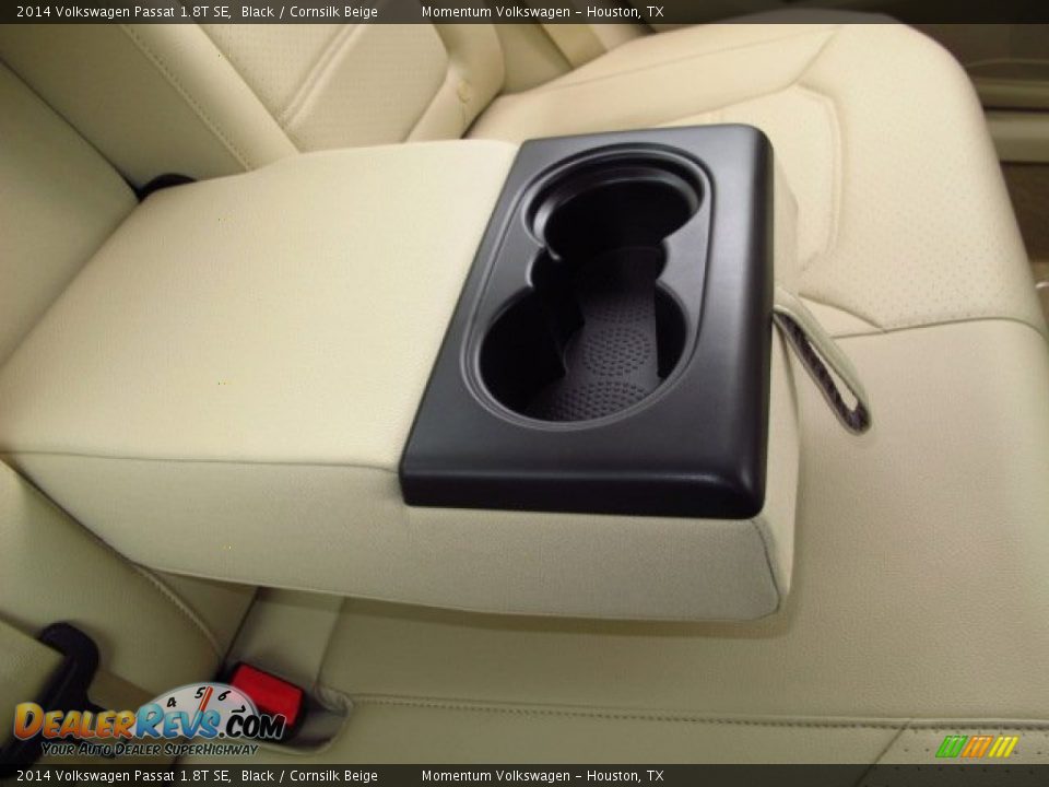 2014 Volkswagen Passat 1.8T SE Black / Cornsilk Beige Photo #14