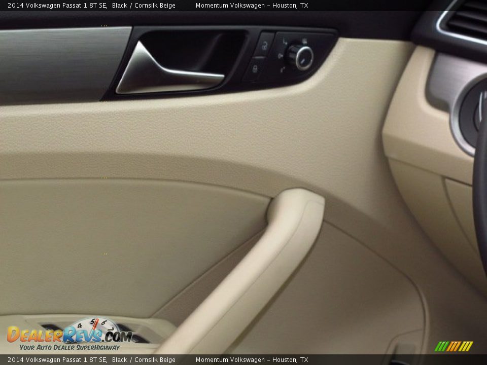 2014 Volkswagen Passat 1.8T SE Black / Cornsilk Beige Photo #15