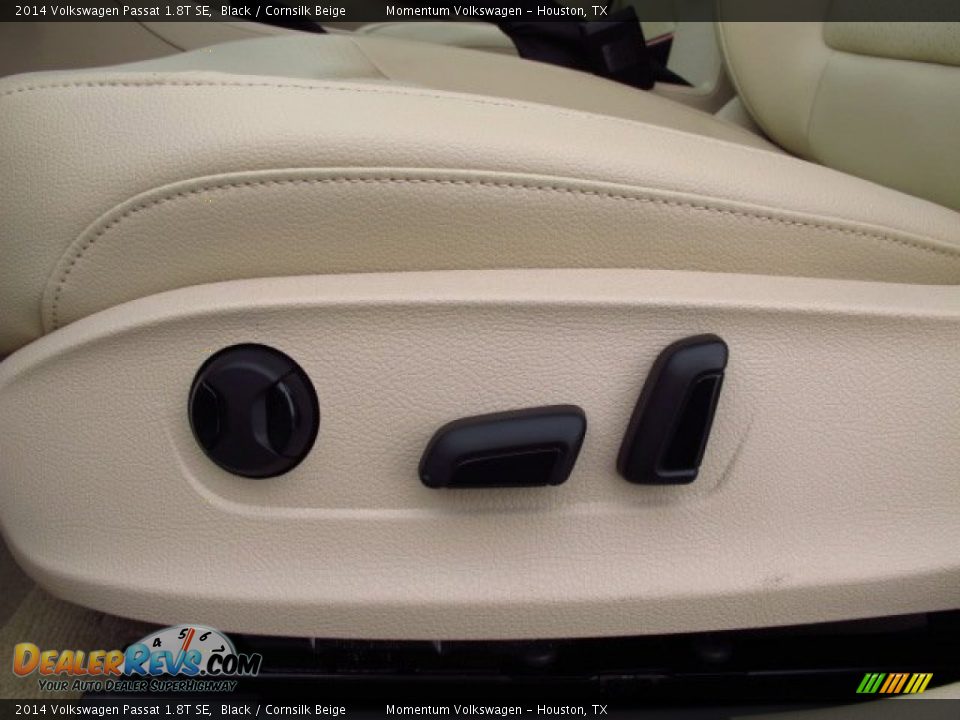 2014 Volkswagen Passat 1.8T SE Black / Cornsilk Beige Photo #16