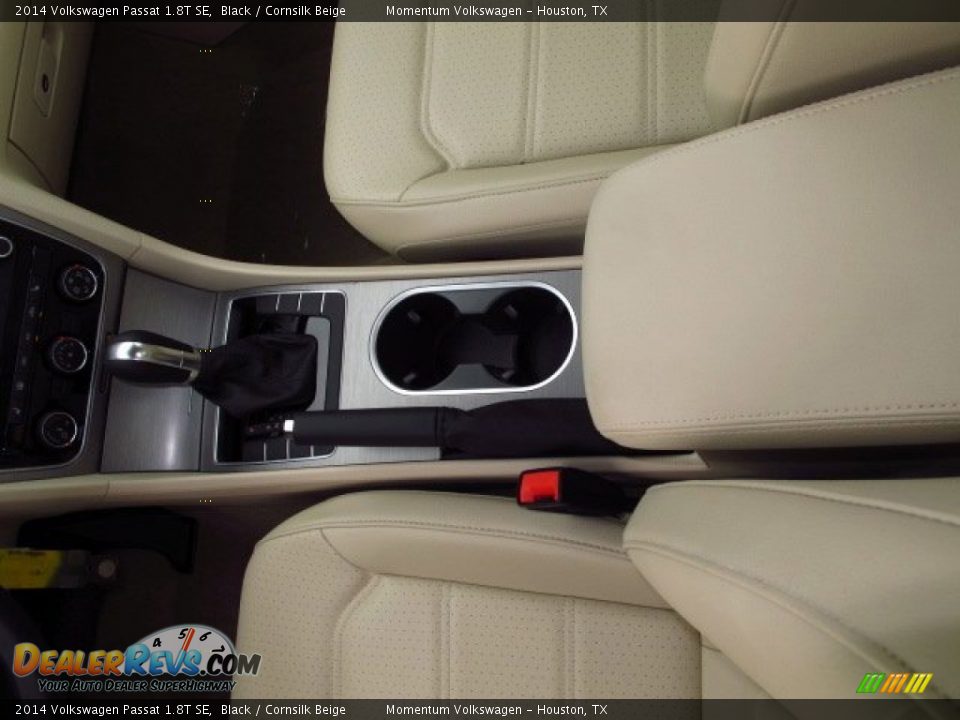 2014 Volkswagen Passat 1.8T SE Black / Cornsilk Beige Photo #18