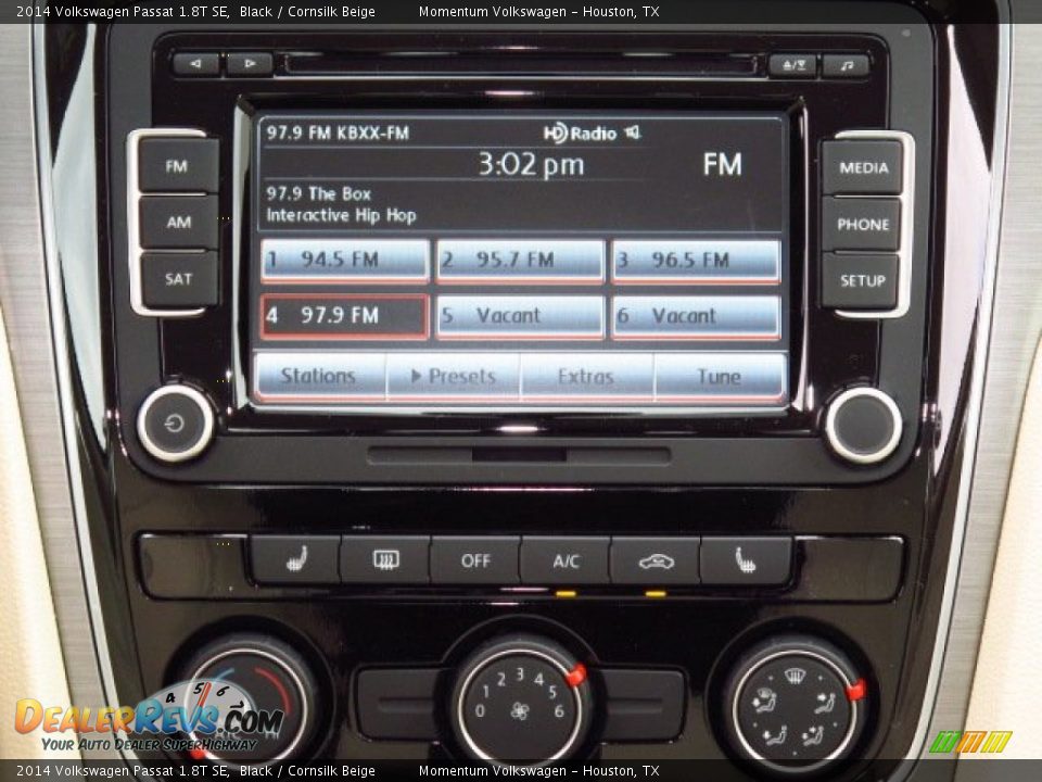 2014 Volkswagen Passat 1.8T SE Black / Cornsilk Beige Photo #20