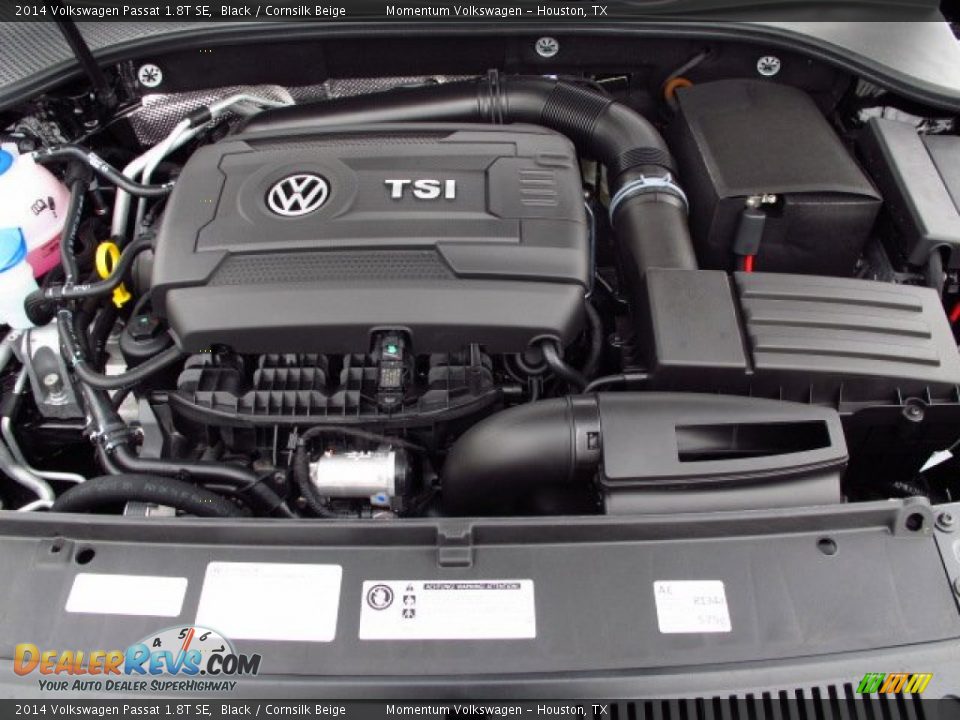 2014 Volkswagen Passat 1.8T SE Black / Cornsilk Beige Photo #23