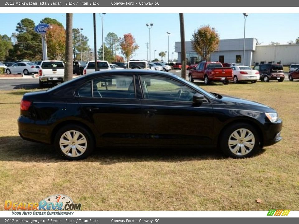 2012 Volkswagen Jetta S Sedan Black / Titan Black Photo #4