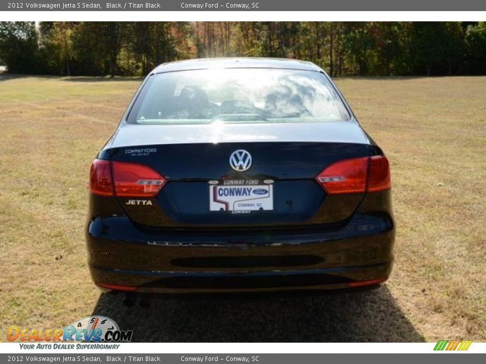 2012 Volkswagen Jetta S Sedan Black / Titan Black Photo #6
