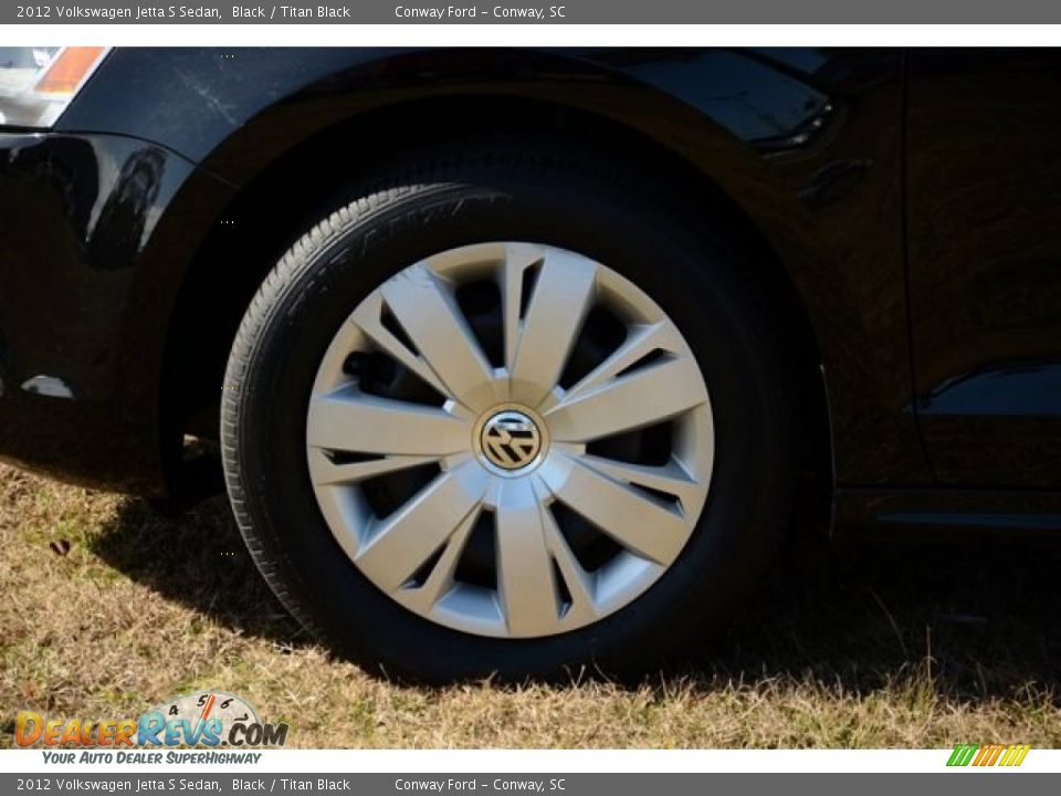 2012 Volkswagen Jetta S Sedan Black / Titan Black Photo #9