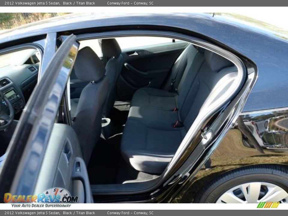 2012 Volkswagen Jetta S Sedan Black / Titan Black Photo #11
