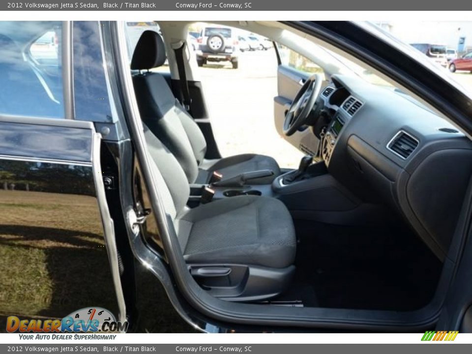 2012 Volkswagen Jetta S Sedan Black / Titan Black Photo #16