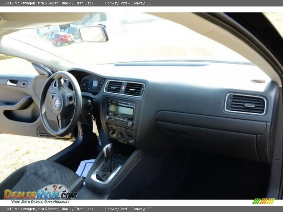2012 Volkswagen Jetta S Sedan Black / Titan Black Photo #17