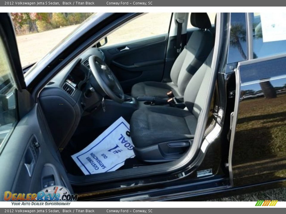 2012 Volkswagen Jetta S Sedan Black / Titan Black Photo #18