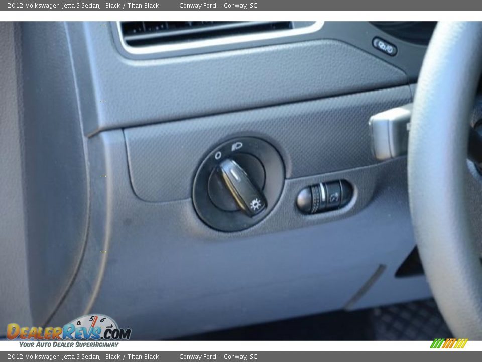 2012 Volkswagen Jetta S Sedan Black / Titan Black Photo #21